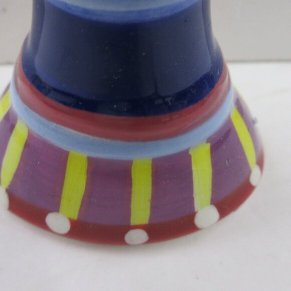 Rite Lite Chanukah Hanukkah Express Handpainted Ceramic Mini Menorah Leiner 2008 - Picture 9 of 16
